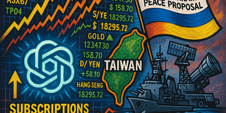 Morning brief: OpenAI eyes massive subscription growth, Taiwan boosts defence budget