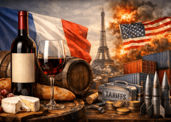 Trump threatens tariffs on French wine to push Macron into peace board plan