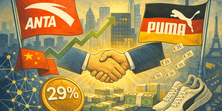 China’s Anta to buy 29% stake in Puma for $1.79B, becoming largest shareholder