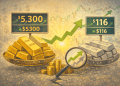 Precious metals rally continues with gold nearing $5,300, silver topping $116