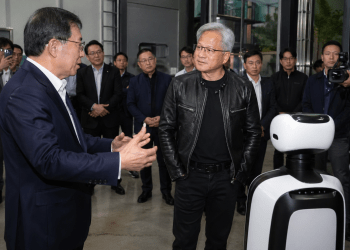 Is LG Electronics partnering with Nvidia on AI and robotics?