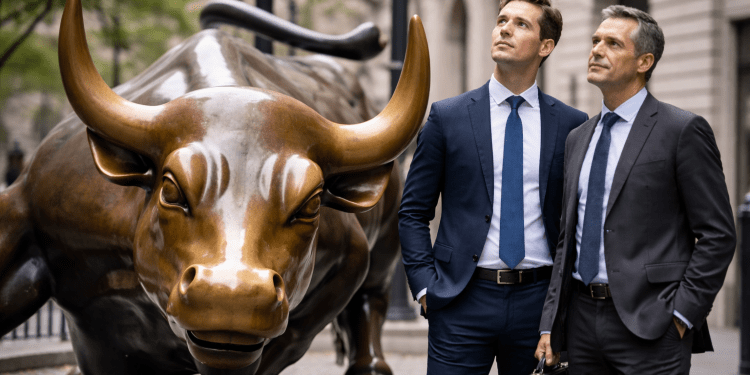 Dow hits record high as easing yields lift Wall Street