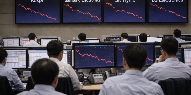 South Korean shares erase early gains, slump 5.2% as AI-driven chip selloff deepens